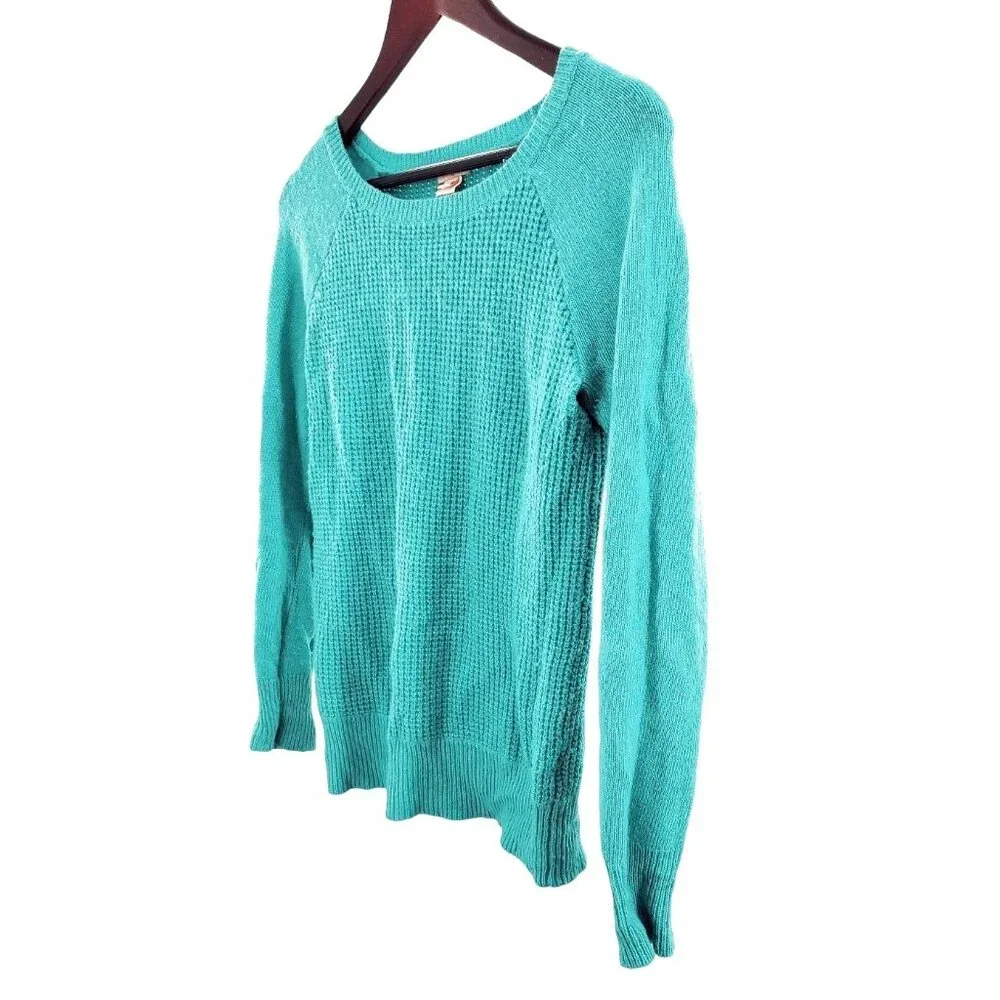 J. Crew XS Sweater Pullover Marino Wool Waffle Knit Shirt Long-sleeve Ribbed